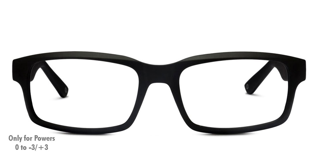 Eyeglasses for men-Rectangle-Black-EG