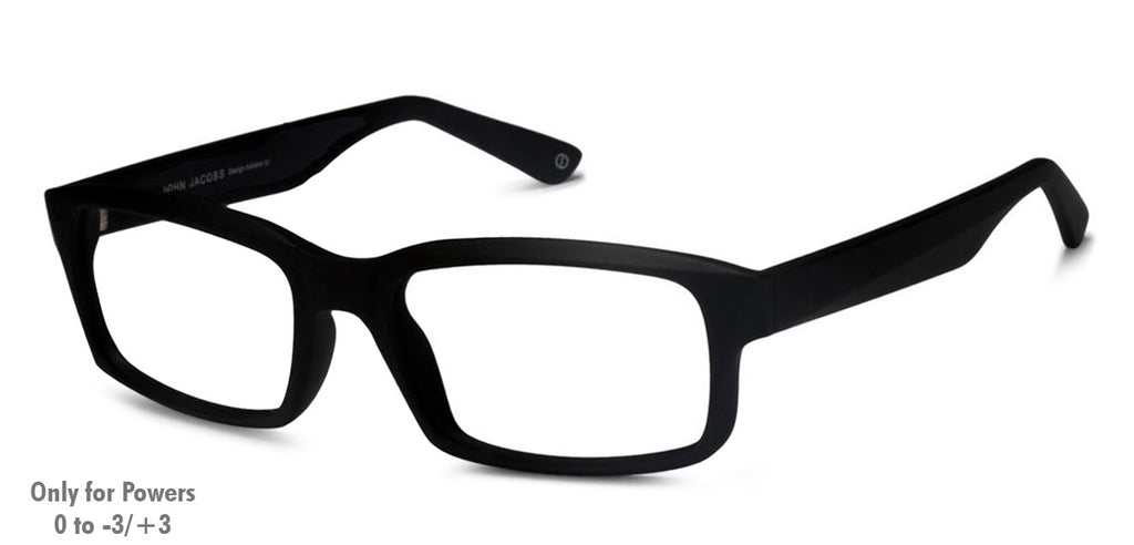 Eyeglasses for men-Rectangle-Black-EG
