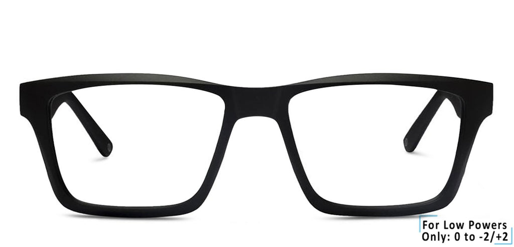 Eyeglasses for men-Wayfarer-Black-EG