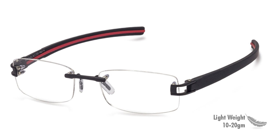 Eyeglasses for men-Rectangle-Black-EG