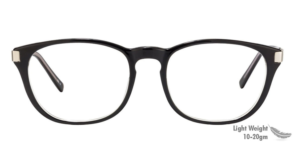 Eyeglasses for men-Round-Black-EG