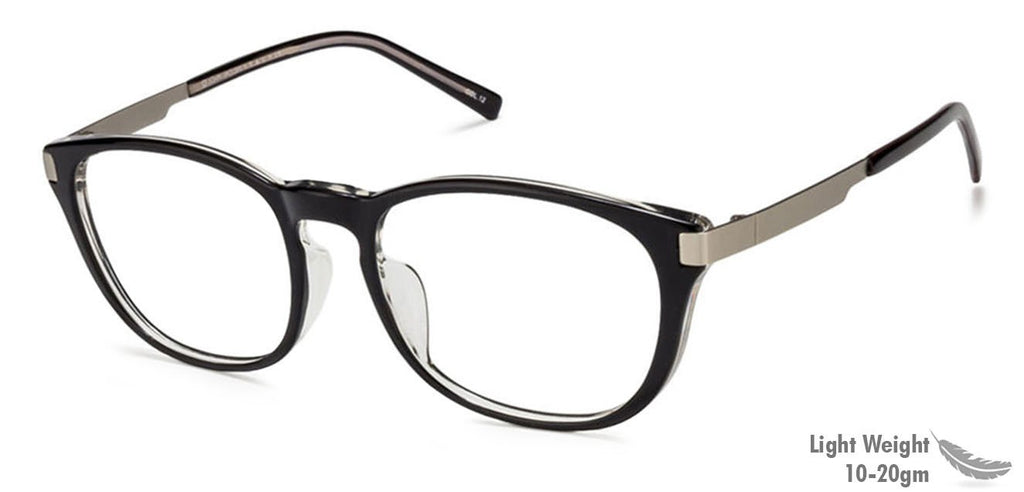 Eyeglasses for men-Round-Black-EG