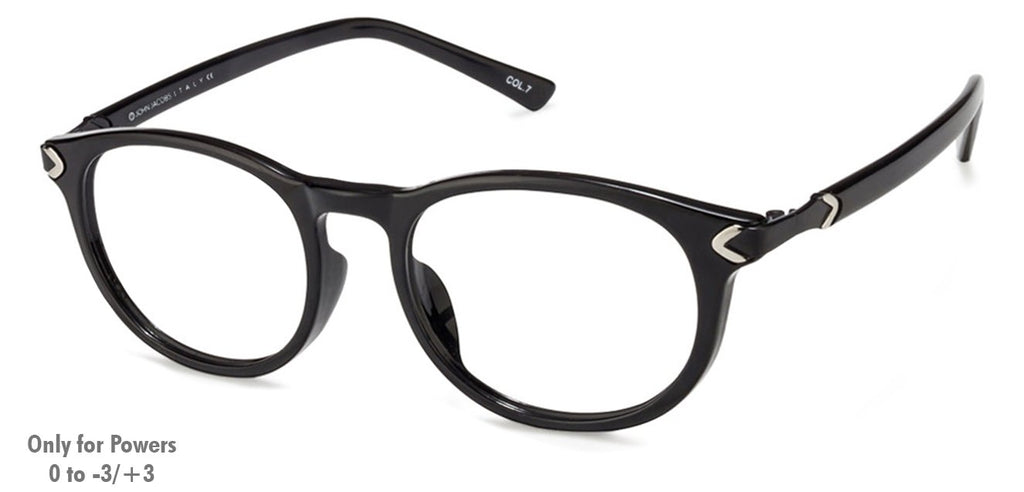 Eyeglasses for men-Round-Black-EG