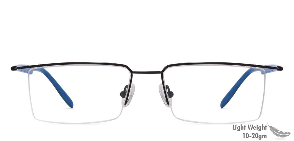 Eyeglasses for men-Rectangle-Black-EG