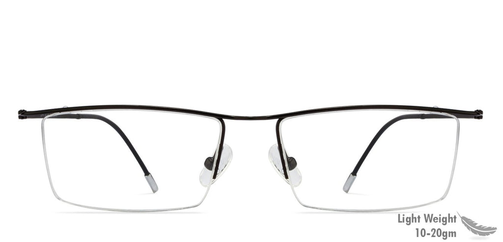 Eyeglasses for men-Rectangle-Black-EG