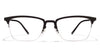 John Jacobs Black Eyeglasses 107657