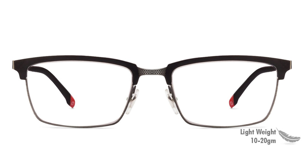 Eyeglasses for men-Rectangle-Black-EG