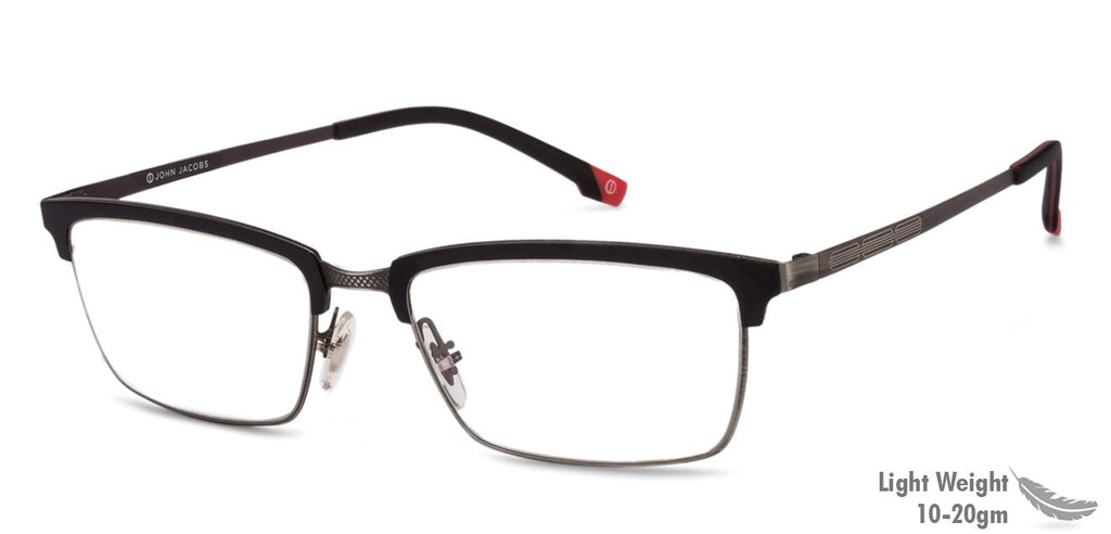 Eyeglasses for men-Rectangle-Black-EG