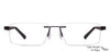 Vincent Chase Black Eyeglasses 114688